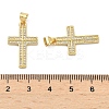 Brass Micro Pave Cubic Zirconia Pendants KK-A282-02A-G-3