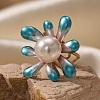304 Stainless Steel Open Cuff Rings for Women RJEW-A081-04G-1