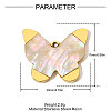 Natural Shell Pendants STAS-STAS-OY009-75G-2
