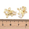 Brass Micro Pave Cubic Zirconia Pendants KK-G544-19G-3