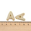 Brass Micro Pave Clear Cubic Zirconia Pendants KK-Z041-01G-A-3