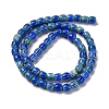 Handmade Lampwork Chevron Beads Strands LAMP-K041-01A-21-3