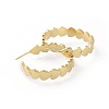 Brass Stud Earrings EJEW-L234-15G-2