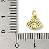 Brass Micro Pave Cubic Zirconia Charms KK-M283-19B-01-3