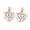 Brass Enamel Pendants KK-E068-VC036-2