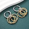 304 Stainless Steel Two Tone Hoop Earrings EJEW-A136-01D-GP-1