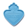 Heart Perfume Bottle with Word BOYS TEARS Pendant Silicone Molds LS-DIY-M034-24-3