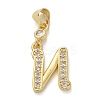 Brass Micro Pave Cubic Zirconia Pendants KK-M319-02G-N-1