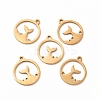 201 Stainless Steel Pendants LS-STAS-E188-07G-2