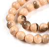 Baking Paint Glass Beads Strands DGLA-N013-8mm-07-3