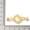 Brass Micro Pave Clear Cubic Zirconia Fold Over Clasps KK-K389-014G-3