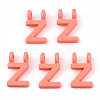 Rack Plating Spray Painted Alloy 2-Loop Link Pendants PALLOY-N176-01Z-1
