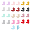 CHGCRAFT 30Pcs 15 Colors Silicone Beads SIL-CA0001-89-1