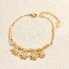 Bohemian Brass Tassel Anklets for Women PS3408-1-1