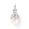 Shell Pearl Pendants KK-C004-10P-1