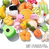30Pcs 6 Styles Opaque Resin Pendants RESI-YW0001-67A-3