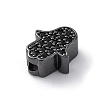 Brass Cubic Zirconia Beads KK-S510-43B-2