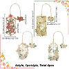 4Pcs 4 Styles Zinc Alloy Enamel Bookmarks AJEW-AR0001-94-2