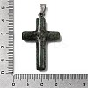 Natural Moss Agate Cross Pendants KK-D021-04D-P-3