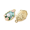 Light Gold Tone Alloy Enamel Pendants LS-ENAM-B028-03KCG-01-2