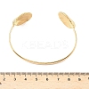 Shell Shape 304 Stainless Steel Cuff Bangles for Women LS-BJEW-S171-01B-G-3