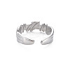 Non-Tarnish 304 Stainless Steel Empaistic Open Cuff Rings RJEW-N038-044P-2