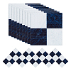 Square with Tartan Pattern Mini Boxwood Floor AJEW-WH0248-809-1