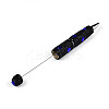 Heart Resin & Polymer Clay Pave Rhinestone Ball-Point Pen AJEW-T013-03A-2