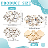 4Pcs 2 Style Detachable Flower Glass Crystal Rhinestone Shoe Decoration FIND-HY0003-38-2