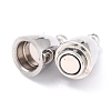 Tarnish Resistant 304 Stainless Steel Magnetic Clasps with Loops STAS-M290-06A-P-3