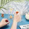 2-Tier 6 Grids Transparent Plastic Action Figures Display cases ODIS-WH0020-90-3