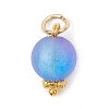 Frosted Transparent Acrylic Pendants PALLOY-JF04174-02-3