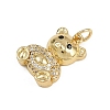 Brass Micro Pave Cubic Zirconia Pendants KK-D409-45G-B-2