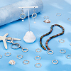40Pcs Zinc Alloy Closed Jump Rings FIND-FH0016-97-4