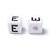 Letter Acrylic European Large Hole Beads OPDL-R050-10mm-E-3