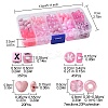 200Pcs 10 Styles Plastic Pearlized Beads FIND-FS0002-34-4