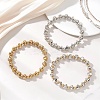 3Pcs CCB Plastic Beads Stretch Bracelets for Women BJEW-JB13242-1