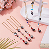 6Pcs 6 Styles Handmade Lampwork Beads Hanging Ornament HJEW-AR00015-4