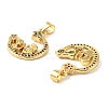 Mother's Day Brass Micro Pave Cubic Zirconia Pendants KK-M324-02C-G-2