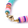Eco-Friendly Handmade Polymer Clay Heishi Beads Bracelets BJEW-JB04480-04-3