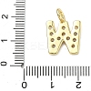 Brass Micro Pave Clear Cubic Zirconia Pendants KK-I476-01G-W-3