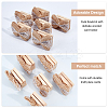 6 Sets Wood Place Card Holders AJEW-OC0001-35-5