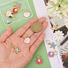 12Pcs Marine Organism Theme Allly Enamel Shoes Charms PALLOY-CA00013-3