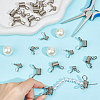 20Pcs 2 Style 304 Stainless Steel Mini Spring Bead Clamps for Beading Jewelry Making STAS-BBC0004-59-4