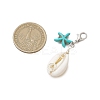 Natural Shell Pendant Decorations HJEW-JM02923-02-3