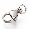 Tarnish Resistant 304 Stainless Steel Lobster Claw Clasps STAS-G240-01D-P-4