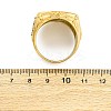 Star of David 304 Stainless Steel Rhinestone Finger Rings for Women RJEW-B121-02C-G-5
