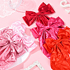 5Pcs 5 Colors Bowknot Polyester Hair Barrettes PHAR-SP0001-18A-5