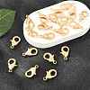SHEGRACE Brass Lobster Claw Clasps XGR0011G-05G-4