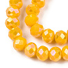 Electroplate Glass Beads Strands EGLA-A044-P8mm-B29-3